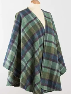 Womens Irish Knitwear|Ladies Aran Ponchos & Capes*Sweater Shop 100% Lambswool Cape - Sue 624