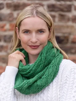 Ladies Merino Wool Scarves|Ladies Aran Scarves*Sweater Shop 100% Merino Wool Infinity Snood Kiwi