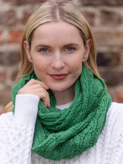 Ladies Merino Wool Scarves|Ladies Aran Scarves*Sweater Shop 100% Merino Wool Infinity Snood Kiwi