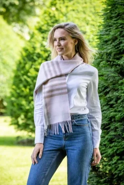 Ladies Wool Cashmere Scarves*Sweater Shop 100% Merino Wool Scarf Delicate Pink