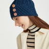 Aran Wool Hats|Ladies Hats*Sweater Shop Aran Hat with Pom Pom - Blackwatch
