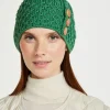 Aran Wool Hats|Ladies Hats*Sweater Shop Aran Hat with Pom Pom - Kiwi