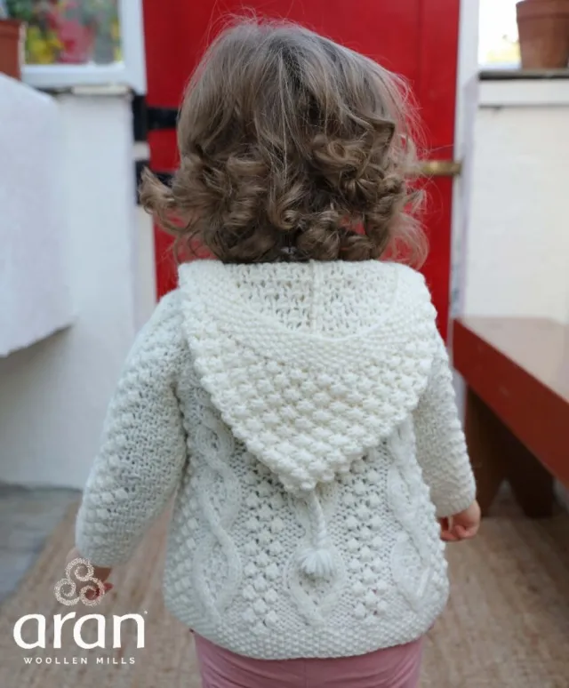 Kids Hand-Knit Sweaters And Cardigans|Baby & Toddler Sweaters*Sweater Shop Baby Handknit Irish Aran Hoody