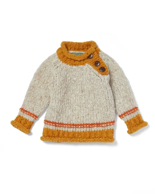 Baby & Toddler Sweaters|Kids Aran Sweaters*Sweater Shop Baby Roll Neck Crew Sweater Natural