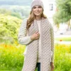 Ladies Aran Scarves|Ladies Aran Scarves*Sweater Shop Cable Knit Scarf Parsnip