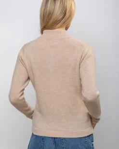 Cashmere And Merino Wool Sweaters|Ladies Cardigans*Sweater Shop Cashmere and Merino Full Zip Cardigan Camel
