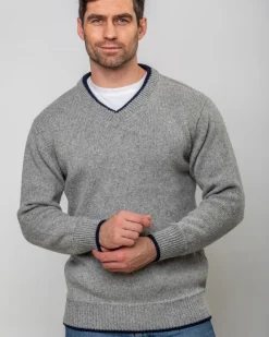 Cashmere And Merino Sweaters|Mens Knitwear*Sweater Shop Cashmere Mix V Neck Sweater