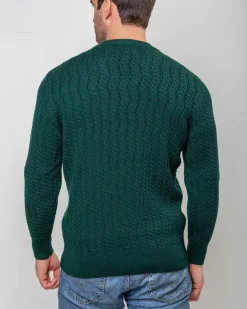Cashmere And Merino Sweaters|Mens Knitwear*Sweater Shop Extra Fine Merino Wool v Neck Sweater Forest Green