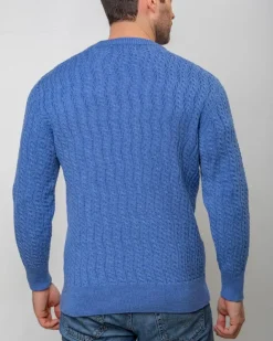 Cashmere And Merino Sweaters|Mens Knitwear*Sweater Shop Extra Fine Merino Wool V Neck Sweater Sky Blue