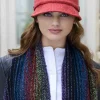 Aran Wool Hats|Ladies Hats*Sweater Shop Flapper Cap Coral Col: 215