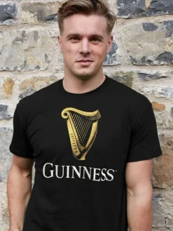 Mens Guinness T-Shirts & Hoodies*Sweater Shop Guinness Label T-Shirt H1028