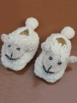 Sheep Toys And Gifts|Wool Slippers*Sweater Shop Handknit Sheep Booties