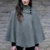 Ladies Aran Ponchos & Capes*Sweater Shop Irish Tweed Poncho 01