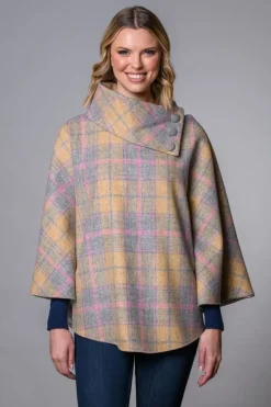 Ladies Aran Ponchos & Capes*Sweater Shop Irish Tweed Poncho Col. 751