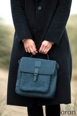 Stylish Irish Bags*Sweater Shop Kerry Tweed Satchel Bag R761