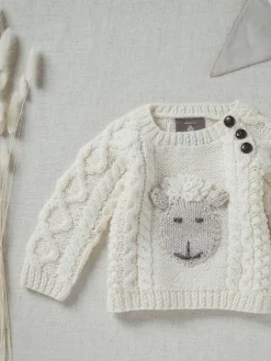 Sheep Toys And Gifts|Kids Hand-Knit Sweaters And Cardigans*Sweater Shop Kids Handknit Merino Sweater Made in Ireland