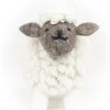 Sheep Toys And Gifts*Sweater Shop Knitted Sheep Collectible Medium - White