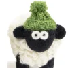 Sheep Toys And Gifts*Sweater Shop Knitted Sheep with Bobble Hat Green - Large