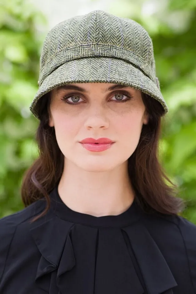 Ladies Hats*Sweater Shop Ladies Green Irish Flapper Cap Col: 51