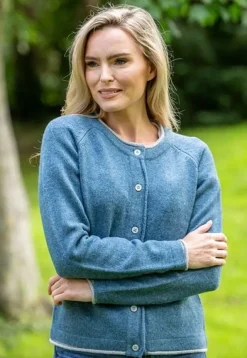 Cashmere And Merino Wool Sweaters|Ladies Cardigans*Sweater Shop Ladies Wool and Cashmere Classic Cardigan