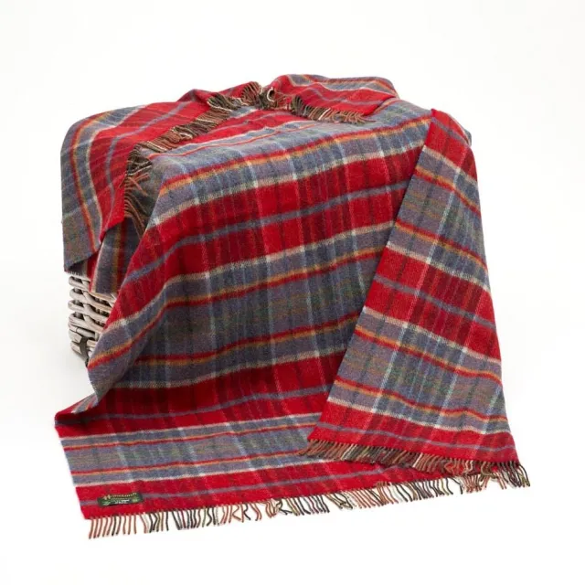 Pure Wool Throw*Sweater Shop Large Irish Picnic Blanket Col: LW180