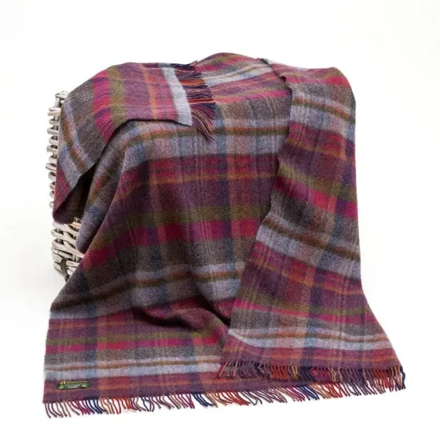 Pure Wool Throw*Sweater Shop Large Irish Picnic Blanket Col: LW134