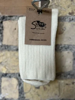 Aran Wool Socks*Sweater Shop Luxurious Lambswool Socks - Natural