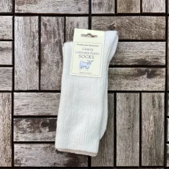 Aran Wool Socks|Wool Slippers*Sweater Shop Luxury Mens Cashmere Blend Socks Natural (40-45)