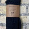 Aran Wool Socks*Sweater Shop Mens Luxury Wool Blend Socks Navy