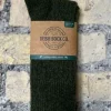 Aran Wool Socks*Sweater Shop Mens Merino Wool Socks Green