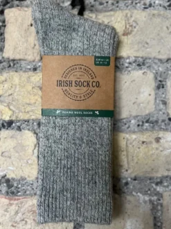Aran Wool Socks*Sweater Shop Mens Merino Wool Socks Grey