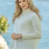Womens Irish Knitwear|Cashmere And Merino Wool Sweaters*Sweater Shop Merino Wool & Cashmere High Neck Sweater Royal White