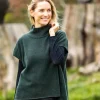 Designer Knitwear|Cashmere And Merino Wool Sweaters*Sweater Shop Merino Wool and Cashmere Short Sleeve Sweater Olive