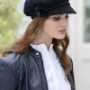 Ladies Hats*Sweater Shop Newsboy Black ladies cap