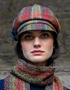 Ladies Hats*Sweater Shop Newsboy Cap Autumn check col.321