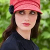 Ladies Hats*Sweater Shop Newsboy Cap Coral 215