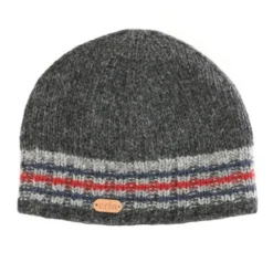 Aran Wool Hats|Mens Caps*Sweater Shop Rib Pullon Hat Charcoal Grey