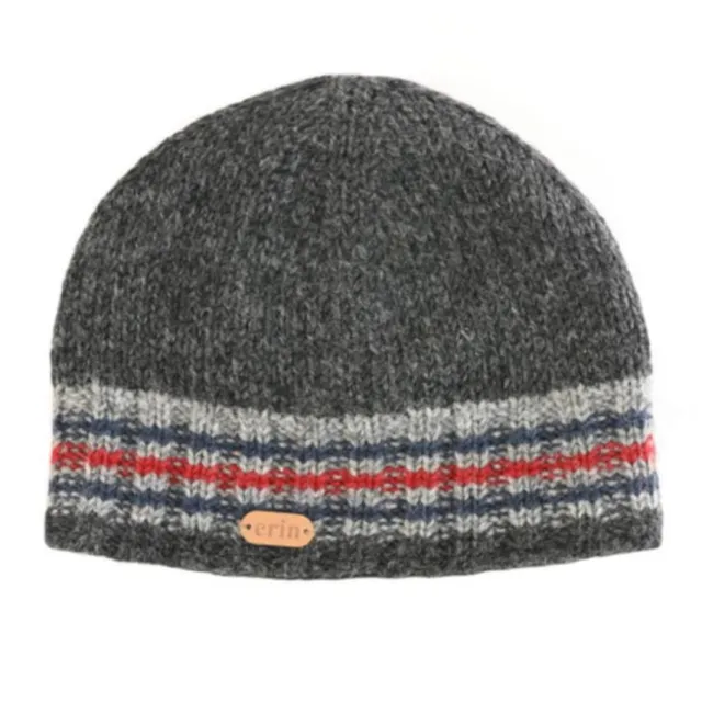 Aran Wool Hats|Mens Caps*Sweater Shop Rib Pullon Hat Charcoal Grey