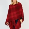 Ladies Aran Ponchos & Capes*Sweater Shop Ruanna Celtic Cape Pink