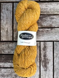 Packs Of Irish Wool*Sweater Shop Soft Donegal Knitting Wool Yellow 100g