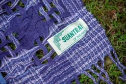 Ladies Aran Scarves*Sweater Shop Suantrai of Ireland Scarf Open Weave Purple Fuschia