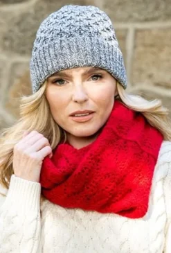 Ladies Merino Wool Scarves*Sweater Shop Super Soft merino Wool Infinity scarfu00a0 red