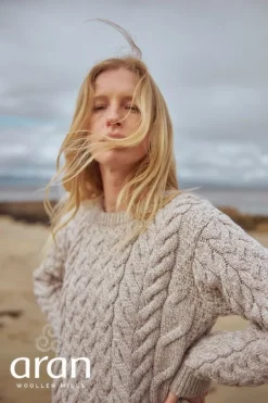 Womens Irish Knitwear|Cashmere And Merino Wool Sweaters*Sweater Shop Super Soft Merino Wool Sweater Oatmeal