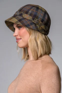 Ladies Hats*Sweater Shop Tweed Flapper Cap Col. 41