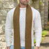 Wool Cashmere*Sweater Shop Wool and Cashmere Herringbone Scarf - 2444
