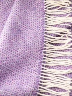 Cashmere & Merino Throws*Sweater Shop Wool and Cashmere Herringbone Throw Col.1440