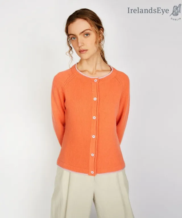 Cashmere And Merino Wool Sweaters|Ladies Cardigans*Sweater Shop Wool and Cashmere Killiney Cardigan Coral