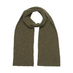 Wool Cashmere*Sweater Shop Wool and Cashmere Luxe ribbed scarf - forest green